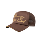 SCRIPT TRUCKER CAP - BROWN