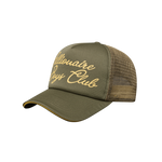 SCRIPT TRUCKER CAP - KHAKI