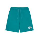 DIAMONDS & DOLLARS WATER-REACTIVE SWIM SHORT - TEAL