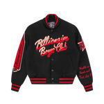 SCRIPT OG VARSITY JACKET- BLACK