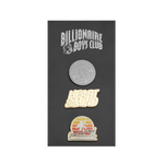 3-PACK BILLIONAIRE BOYS CLUB PIN BADGES - MULTI