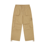 STRAIGHT LOGO PARACHUTE PANTS - SAND