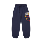 CORE LOGO WASHED REGULAR SWEATPANTS - NAVY