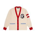 ASTRO COLLEGE KNITTED CARDIGAN - ECRU