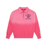 WORLD COLLEGE WASHED QUARTER ZIP - PINK