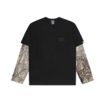 DIAMONDS & DOLLARS TREE CAMO MOCK LS T-SHIRT - CAMO
