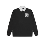 ASTRO PATCH RUGBY SHIRT - BLACK