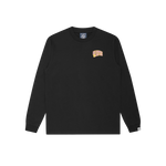OUTLINE ARCH LOGO L/S T-SHIRT - BLACK/PURPLE