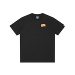 NEON OUTLINE ARCH LOGO T-SHIRT - BLACK/ORANGE