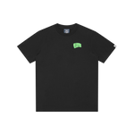 NEON OUTLINE ARCH LOGO T-SHIRT - BLACK/GREEN