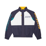 ROUND THE WORLD TRACK TOP - NAVY/ECRU