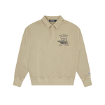 BOAT CLUB WASHED QUARTER SNAP - TAUPE