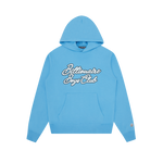 DIAMOND SCRIPT LOGO POPOVER HOOD - BLUE