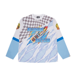 SPEED RIPPER LS SPORT TOP  - WHITE/BLUE