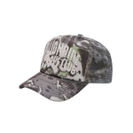 OVERLAY CAMO DAD CAP - BROWN