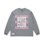 BILLIONAIRE BOYS CLUB L/S T-SHIRT - COOL GREY