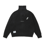 BILLIONAIRE BOYS CLUB X EDDIE BAUER HALF ZIP UP KNIT - BLACK