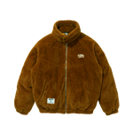 FUR DOWN JACKET - BROWN