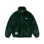 FUR DOWN JACKET - GREEN