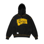 FELT ARCH LOGO HOOD - BLACK