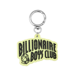 GLOW-IN-THE-DARK BILLIONAIRE BOYS CLUB ARCH LOGO KEYRING - CLEAR