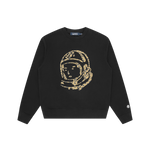 LEOPARD CAMO ASTRO CREWNECK - BLACK