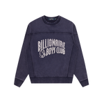 WASHED ARCH LOGO SWEATSHIRT - WASHED NAVY