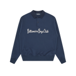 SIGNATURE COLLARED SWEATSHIRT - NAVY