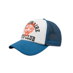 COLLEGE TWILL TRUCKER CAP - BLUE