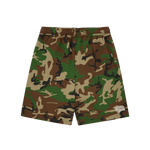 OVERSIZED CAMO SWEATSHORTS - GREEN CAMO