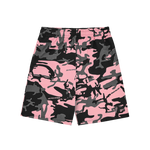 OVERSIZED CAMO SWEATSHORTS - PINK CAMO
