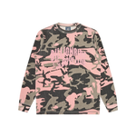STENCIL ARCH LOGO WAFFLE L/S T-SHIRT - PINK CAMO