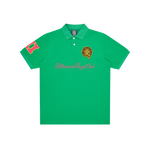 SCRIPT PATCH POLO SHIRT - GREEN