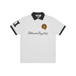 SCRIPT PATCH POLO SHIRT - WHITE