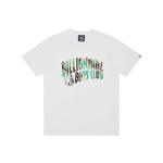 LEOPARD CAMO ARCH LOGO T-SHIRT - WHITE