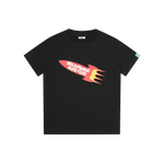 KIDS ROCKET T-SHIRT - BLACK