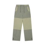 PANELLED PARACHUTE PANTS - KHAKI