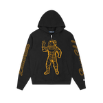 STANDING ASTRO EMBROIDERED ZIP THROUGH HOOD - BLACK