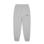 SMALL ARCH LOGO SWEATPANTS - HEATHER GREY/BLUE LOGO