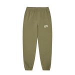 SMALL ARCH LOGO SWEATPANTS - OLIVE/ECRU LOGO