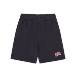 SMALL ARCH LOGO SHORTS - NAVY/PINK LOGO