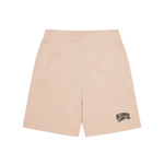 SMALL ARCH LOGO SHORTS - POWDER PINK