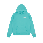 SMALL ARCH LOGO POPOVER HOOD - TEAL