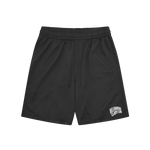 SMALL ARCH LOGO MESH SHORTS - BLACK