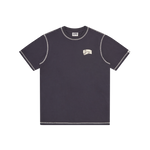 SMALL ARCH LOGO CONTRAST STITCH T-SHIRT - NAVY