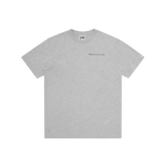 SERIF LOGO T-SHIRT - HEATHER GREY