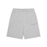 SERIF LOGO SWEATSHORTS - HEATHER GREY