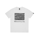 MOONSCAPE SERIF LOGO T-SHIRT - WHITE