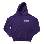 WASHED ARCH LOGO POPOVER HOOD - PURPLE
