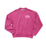 WASHED ARCH LOGO CREWNECK - PINK